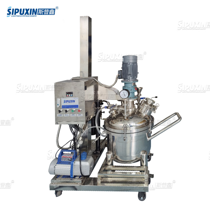 Spx Movable Electrical Lifting Vacuum Mixing Tank for Daily Care Product