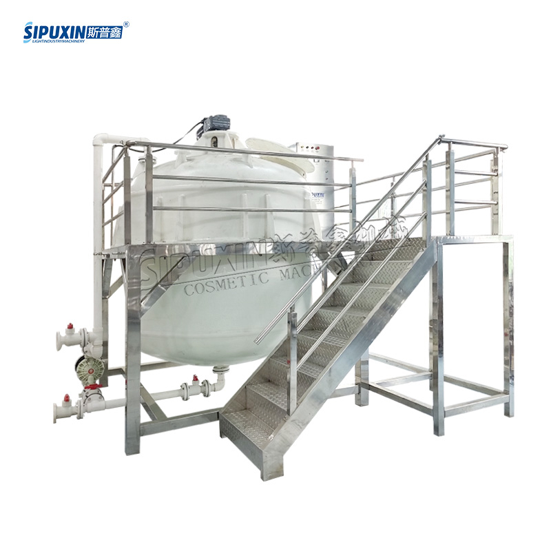 Factory Price PP Anti-corrosion Mixing Tank with Air Operated Diaphragm Pumps