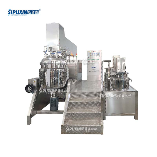 300L Electric Heating Hydraulic Lifting Emulsifier Efficient Homogenizing Equipment for Cosmetic Ointment Production