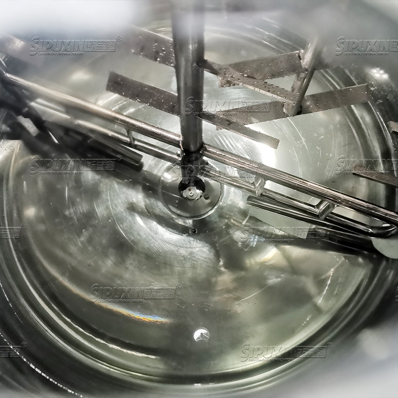 1T Fixed Outer Circulation Vacuum Emulsifying Machine Mixer Homogenized