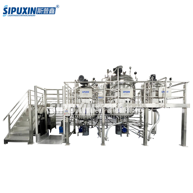 2T Price of liquid soap making machine Stainless Steel High Shear Homogenizing Cosmetic Emulsifying mixing machine