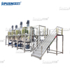 2T Large Capacity Combined Emulsification Stirring Pot Cream Lotion Mixing Equipment Liquid Soap Making Machine