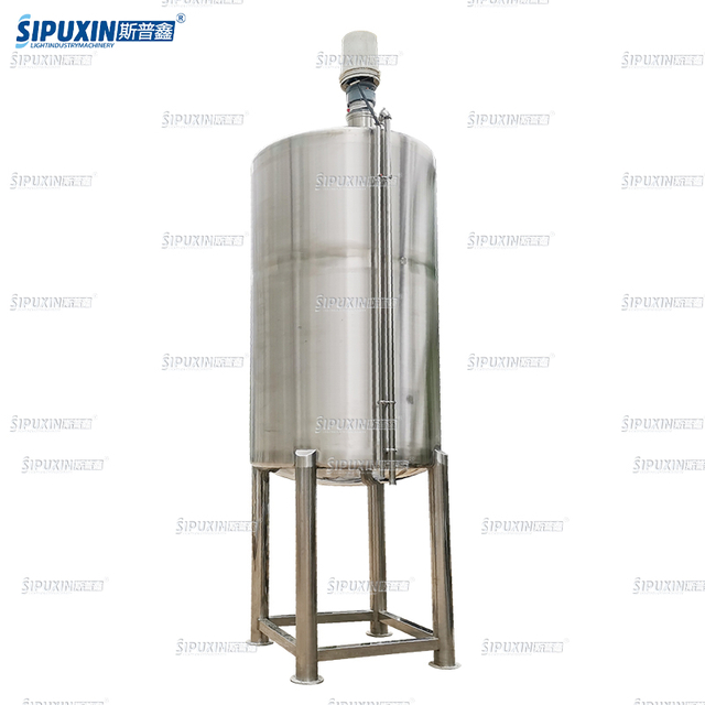 Customized 5T Stainless Steel Juice Milk Liquid Storage Tank SS304/316 Coemetics Storage Tank