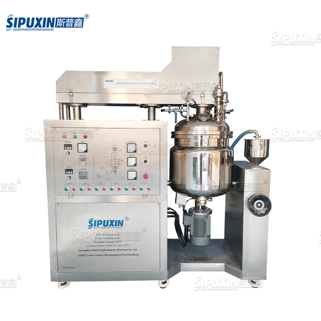 Vacuum System High Shear Mixing Emulsifying Homogenizing Mixer 