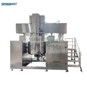  500 Litres Vacuum Homogenize Emulsifying Equipment For Toothpaste PLC Programming Control Emulsifying Mixer High Speed Dispersing Machine