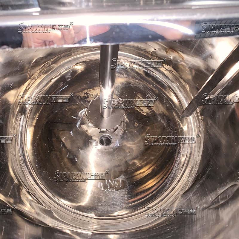 60L Stainless Steel Agitator Mixer Machine Single Layer Mixing Tank with AC Motor 220V for Liquid Soap Shampoo Blending