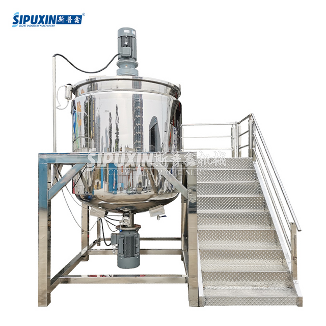 Hot Products 1000L Industrial Mixing Tank Water Based Mixing Pot Liquid Soap Shampoo Kitchen Cleaning Solvent Making Equipment