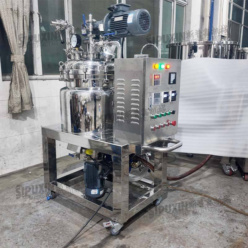 50L Mobile Vacuum Homogenizing Emulsifier for Cosmetics