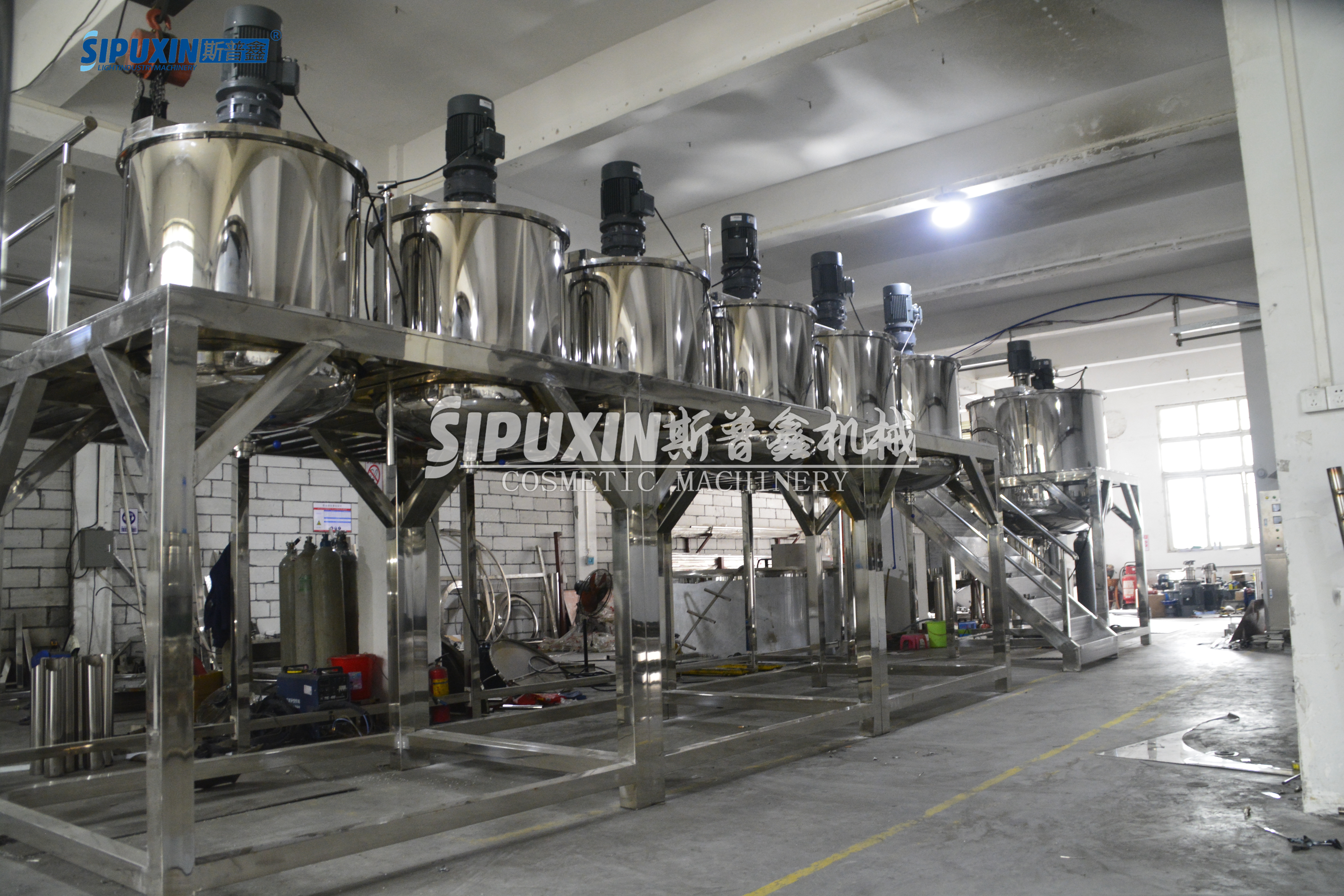 2000L And 400L Combination Industrial Paint Coatings Mixers for Sales