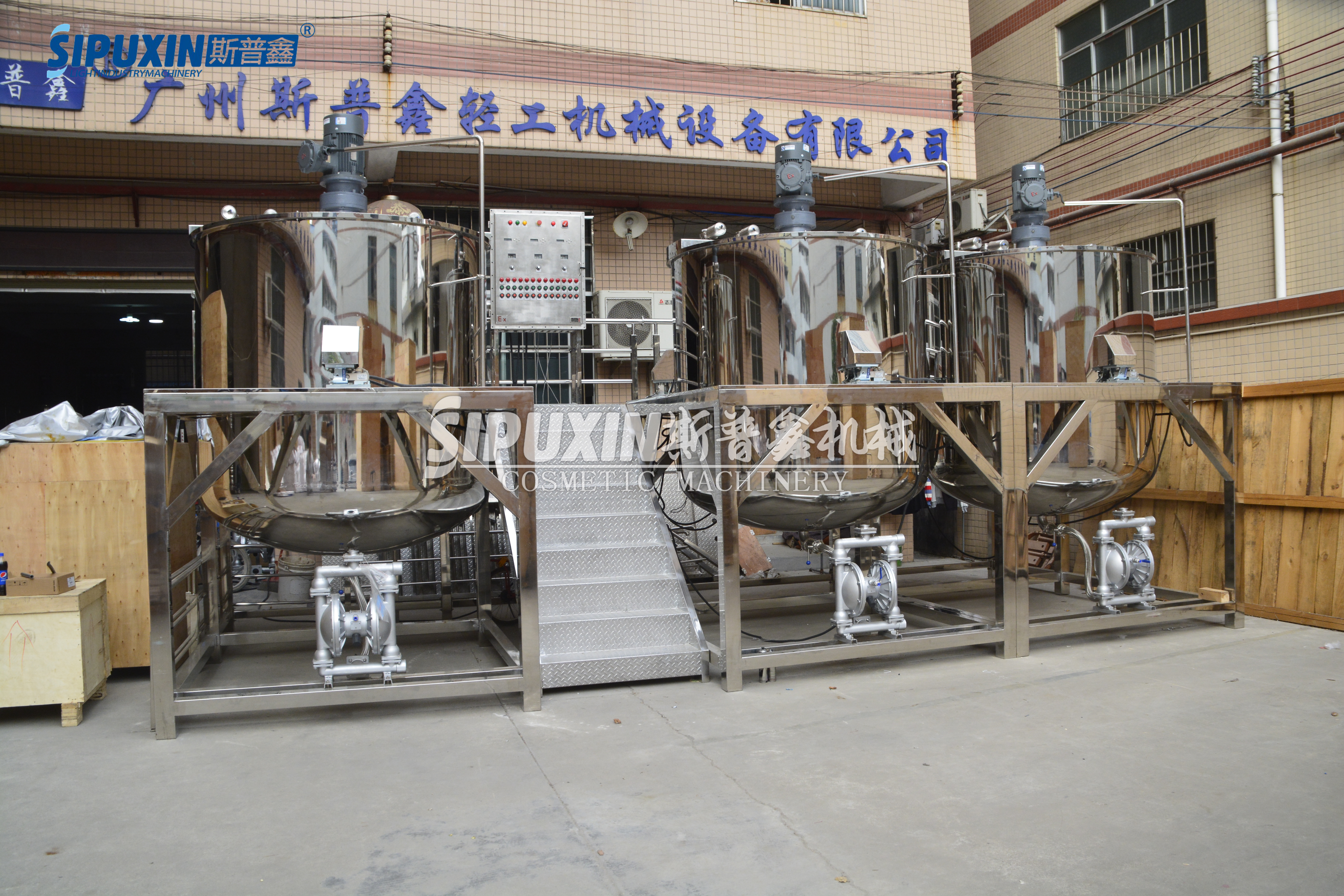 4000L Liquid Stainless Steel Mixer Combination with Weighing System