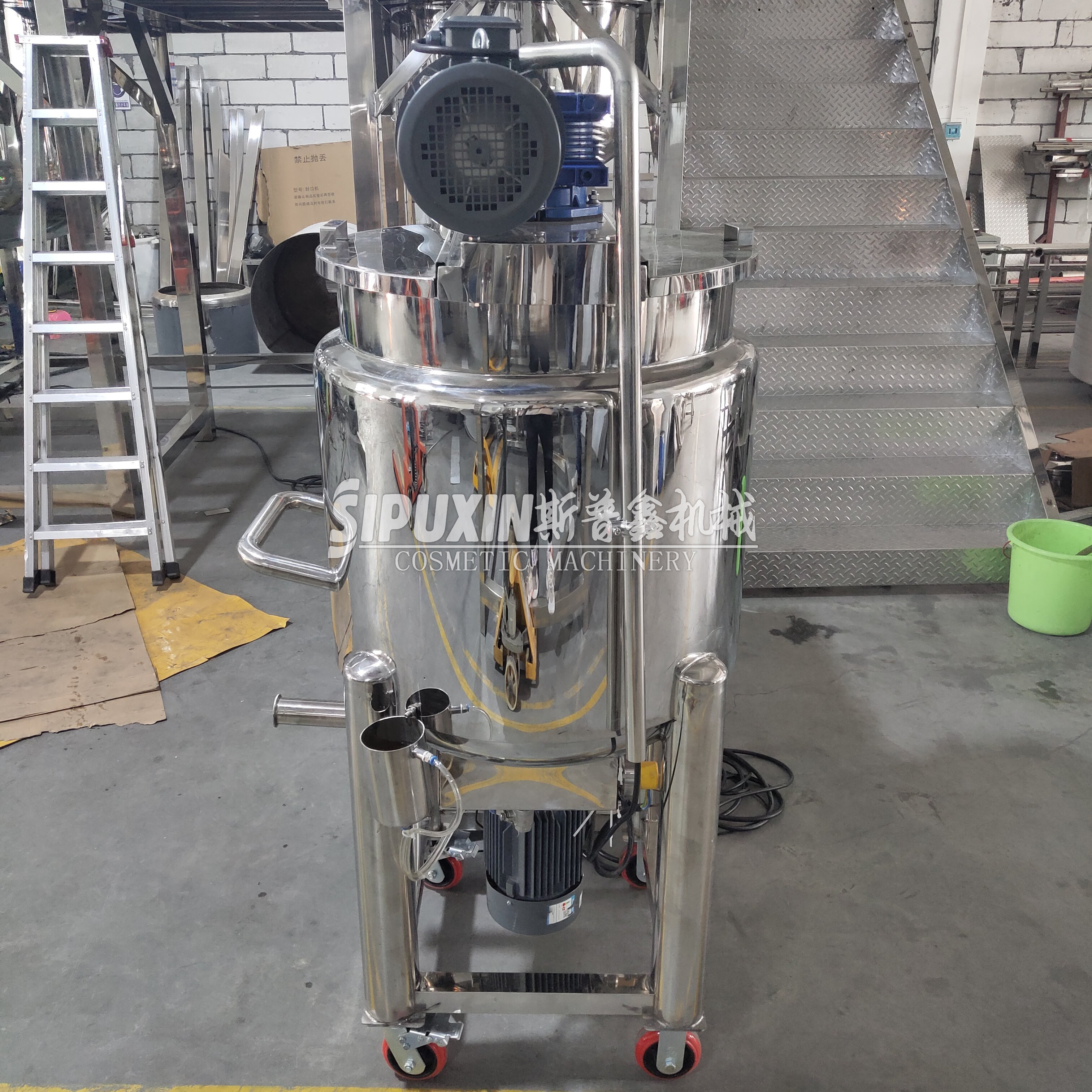 200L Heatable Liquid Industrial Blender with The External Electrical Box