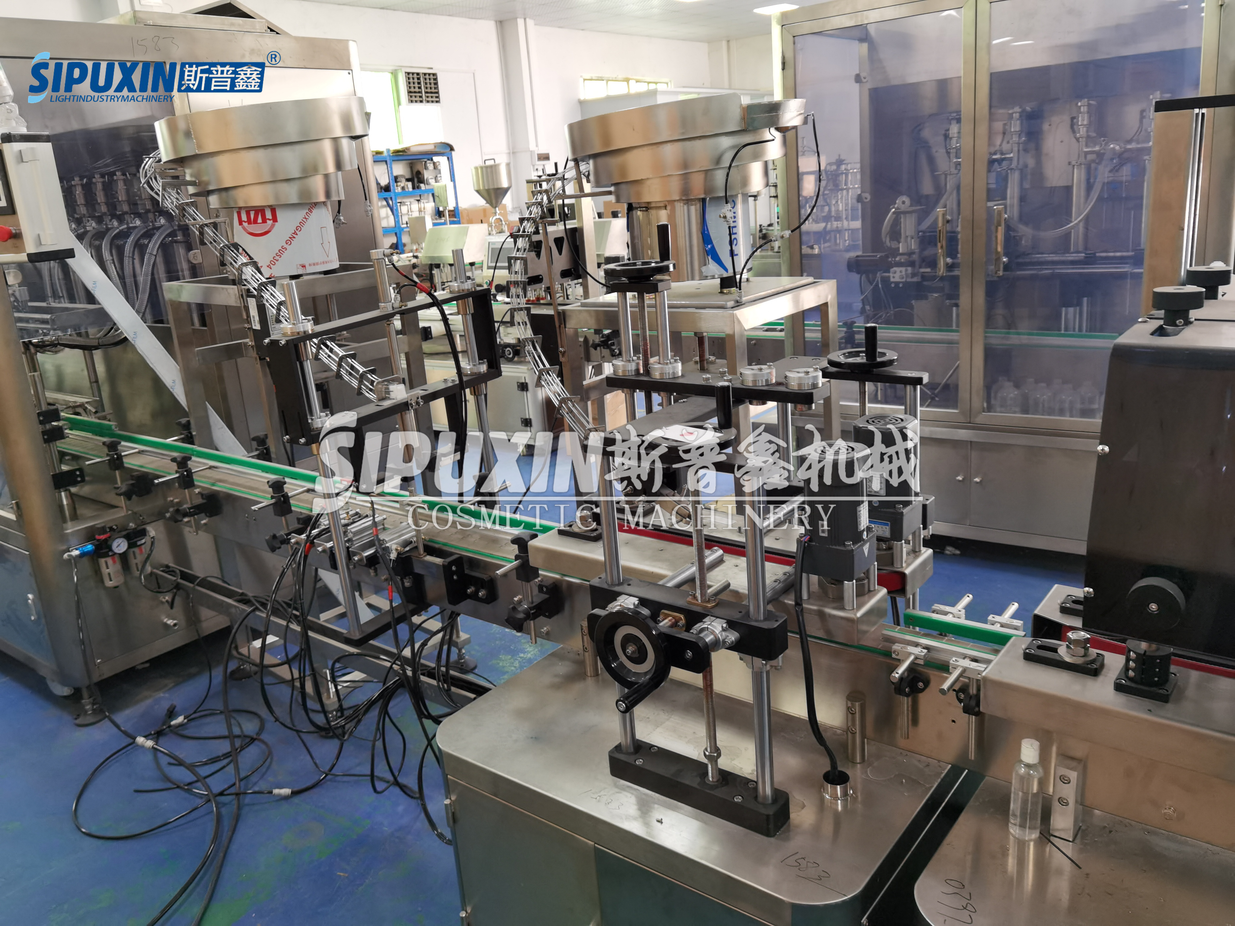8 Heads Filling Linear High Speed Capping Labeling Machine