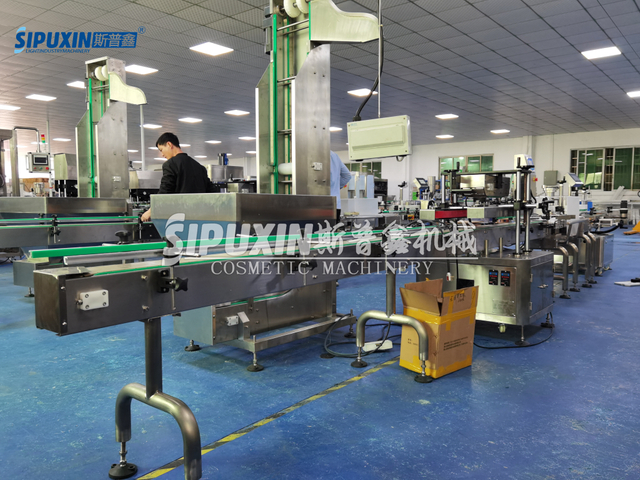 Duckbill Cover Body Sprayer Pump Bottle Labeling Capping Machine