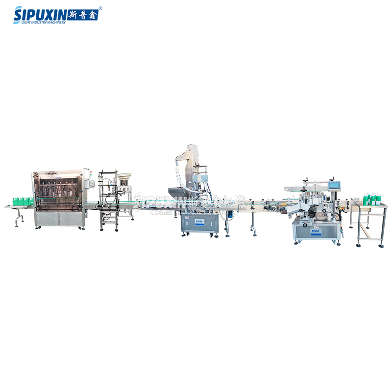 Full Automatic Servo Filling Plugging Capping Labeling Machine for Urea