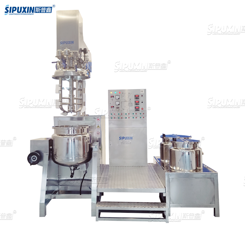 SPX 100L Hydraulic Lift Vacuum Homogenizer Emulsifying Machine