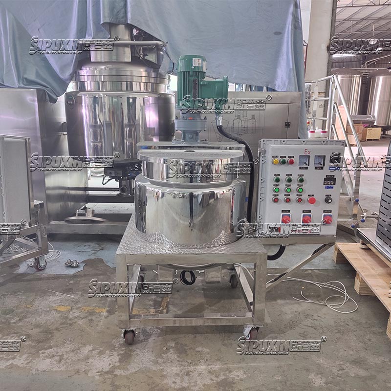 50L High Quality Chemical Explosion-proof Machinery Equipment Electric Heating Mixing Machine For Cosmetics SS Detergent Mixer