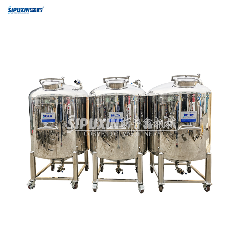 100-1000L 304/316 Stainless Steel Sanitary Grade Air-proof Storage Tanks for Water