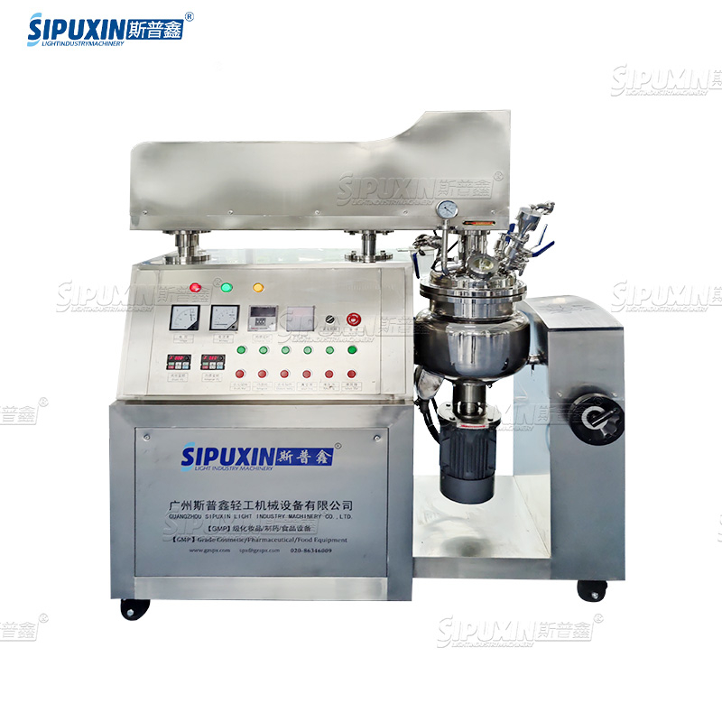 10L Hydraulic Lifting Vacuum Homogenzing Cosmetic Mixer Small Capacity Homogenzier Mixer For Cream