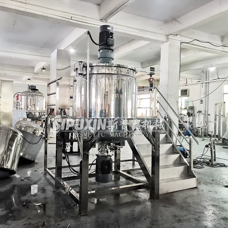 Hot Products 1000L Industrial Mixing Tank Water Based Mixing Pot Liquid Soap Shampoo Kitchen Cleaning Solvent Making Equipment
