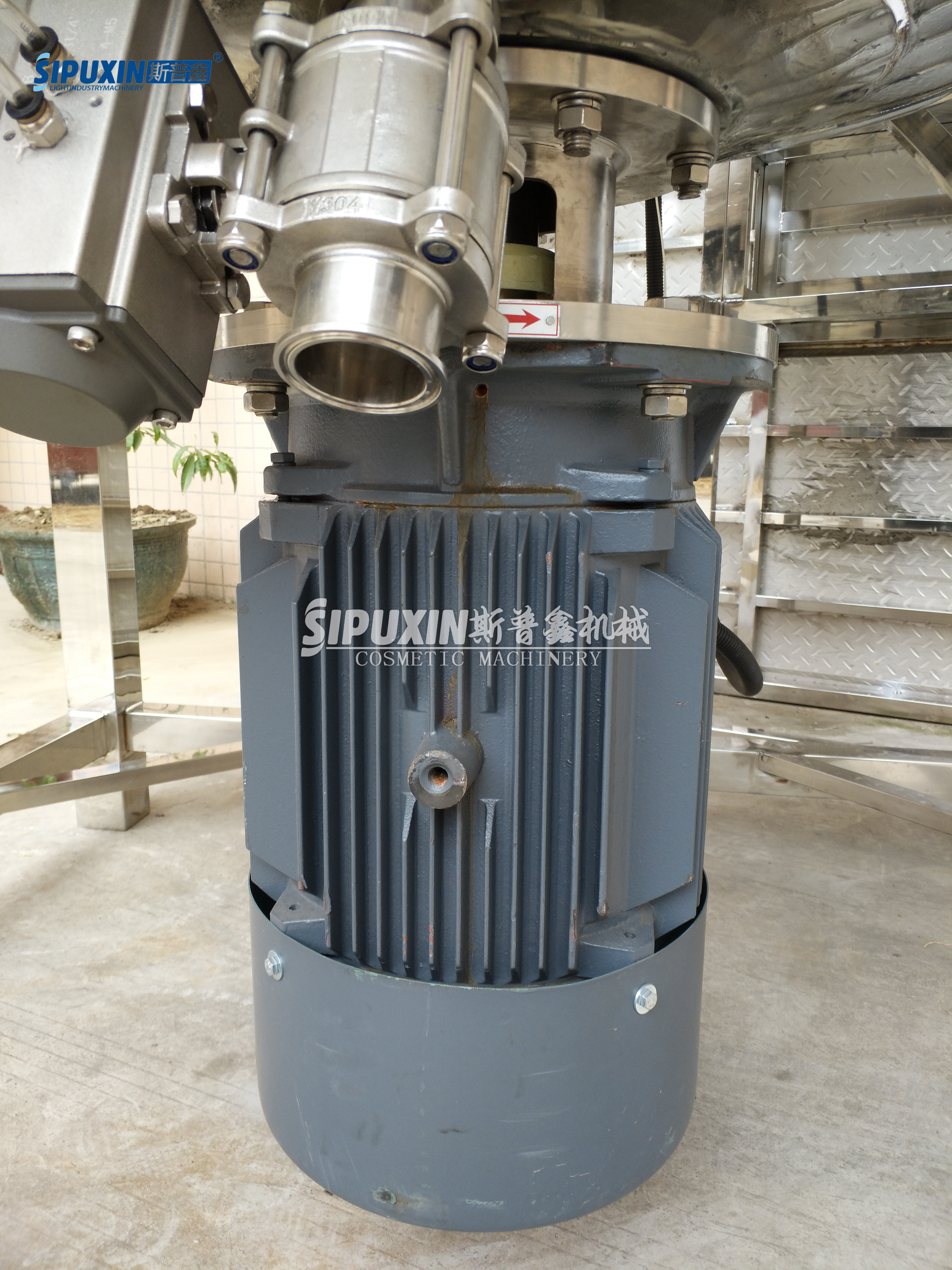 1000L Homogeneous Shampoo Blending Tank with Air Control Valve Discharge