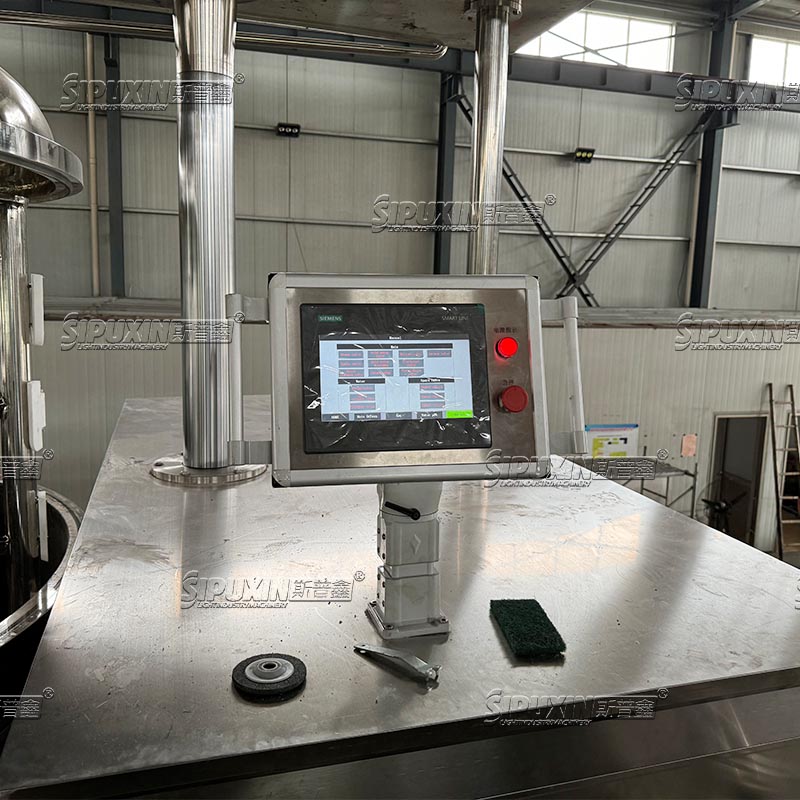 6000 L Lifting Vacuum Manhole Sealing Mixing Emulsifier Machine with inline Emulsifying Pump for Cosmetics Cream Suace ketchup mayonnaise