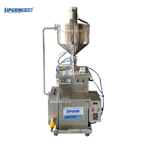 Stainless Steel Heating Mixing Semi-automatic Filling Machine with 1 Filling Nozzle Used in Lipstick Cosmetics Cream Industry