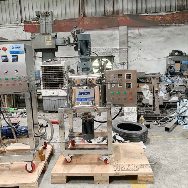 Factory Custom 50L Mobile Homogenizing Mixing Tank Movable Liquid Mixer for Shampoo Body Wash Hand Sanitizer Manufacturing