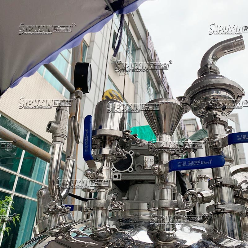 SPX High Speed Vacuum Homogenizing Emulsifying Machine For Making Cream Body Lotion