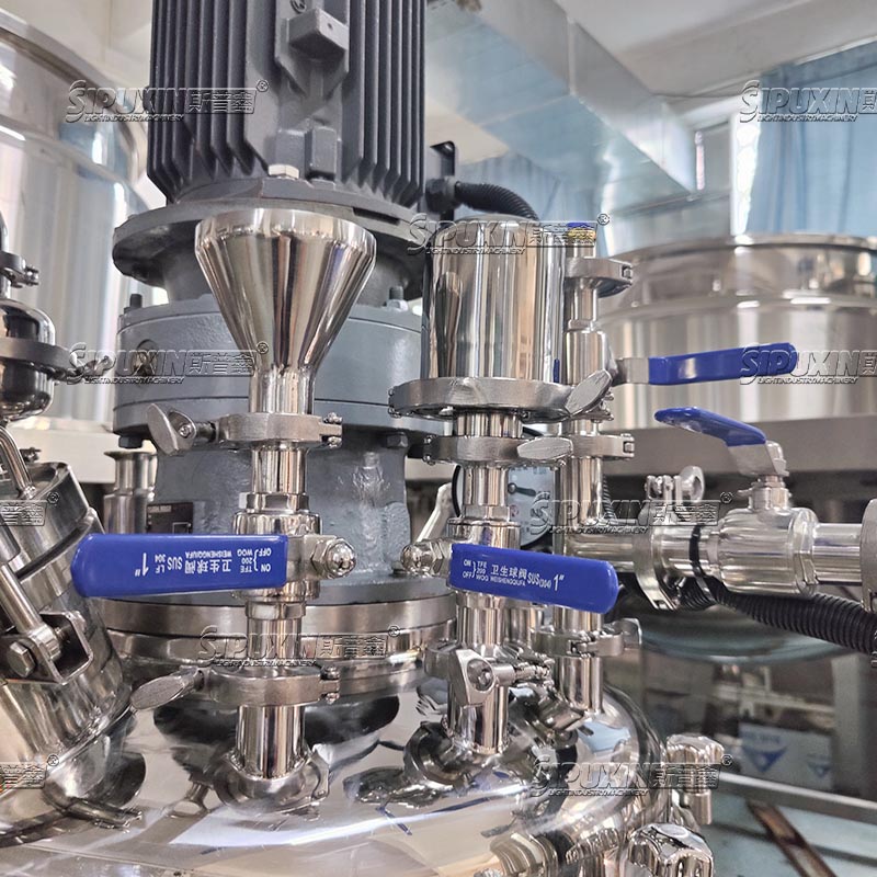 SPX High Speed Vacuum Homogenizing Emulsifying Machine For Making Cream Body Lotion