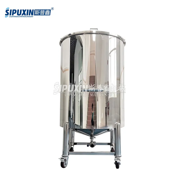 1000L Factory Custom-made Storage Tank Sanitary Grade Stainless Steel 316 Material Storage Tank Oil Cosmetic Juice Storage Tank