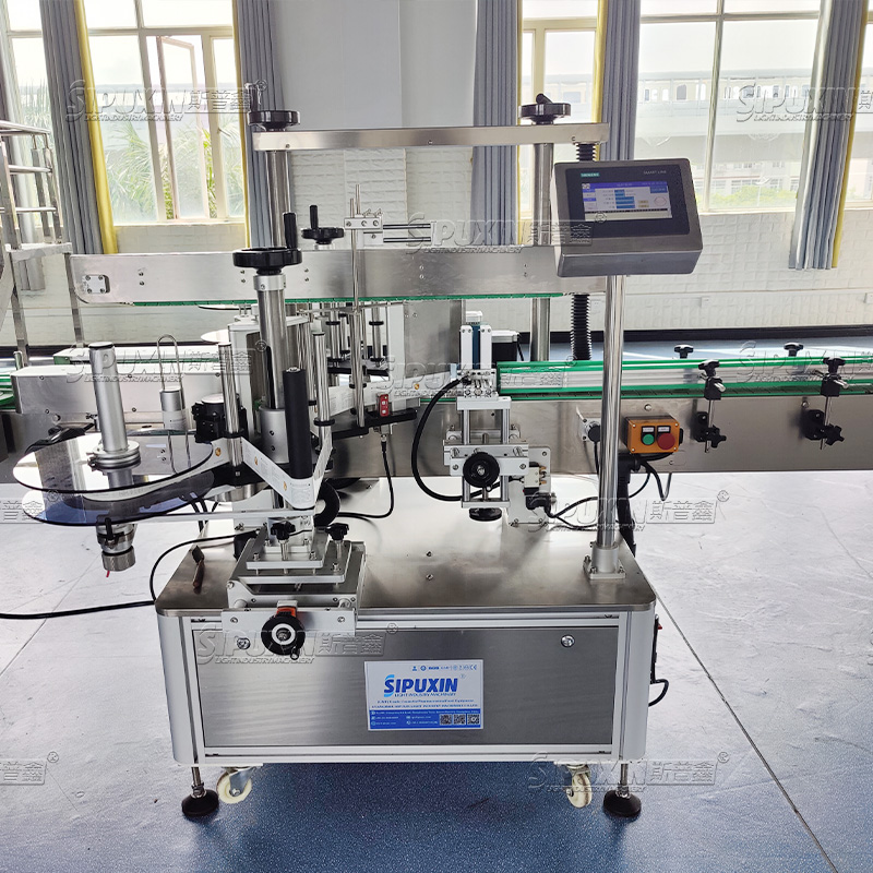 SIPUXIN 6 Nozzles Automatic Detergent Filling Capping Labeling Machine Cosmetic Production Line