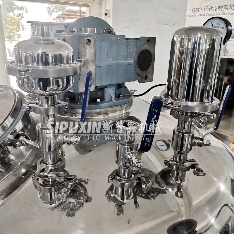 Fixed Type Emulsifier SUS316L 1000L Vacuum Mixing Emulsifying Equipment for Cosmetic Cream Ointment Homogenizer mixing emulsifying machine