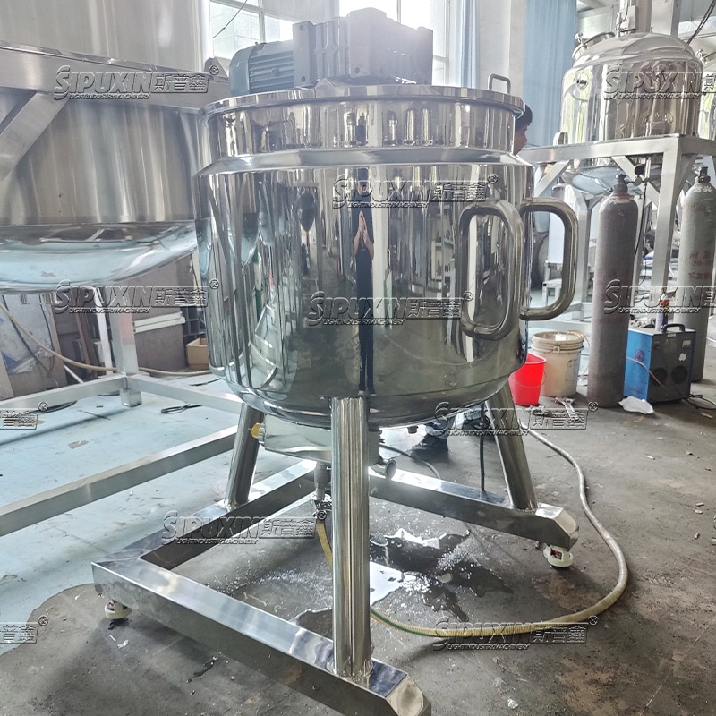 Original Factory Movable Dispersing Plate Mixing Tank Liquid Soap Shampoo Making Reactor Chemical Product Manufacturing Machine