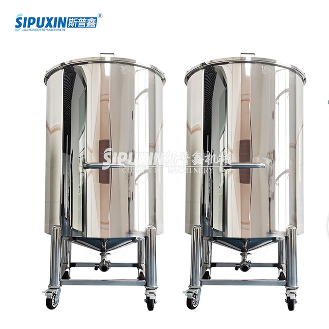 Good Polishing Storage Tank With Movable Wheels 316L Stainless Steel Storage Tank