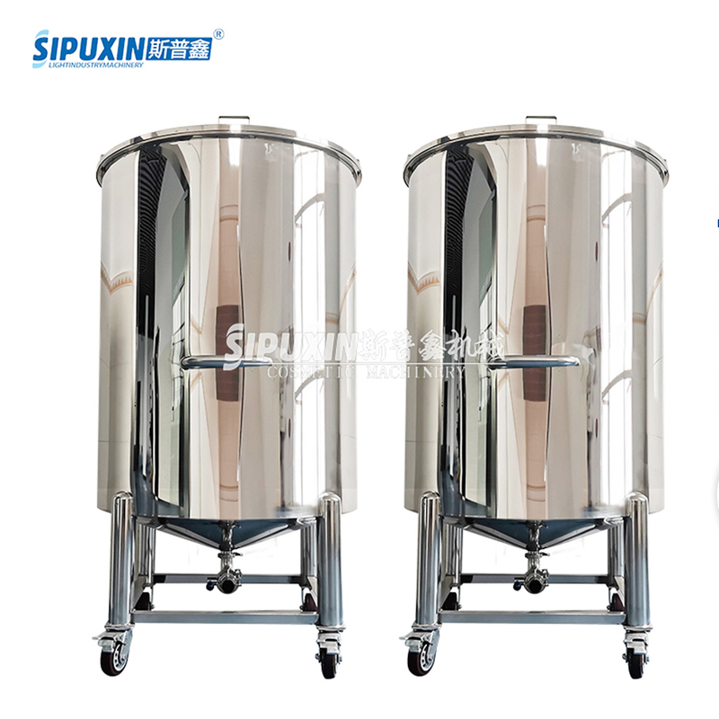 Good Polishing Storage Tank With Movable Wheels 316L Stainless Steel Storage Tank