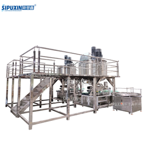 Stainless Steel Combination Mixing Machine For Frosting Cream With Heating Filling Machine Liquid Soap Making Machine