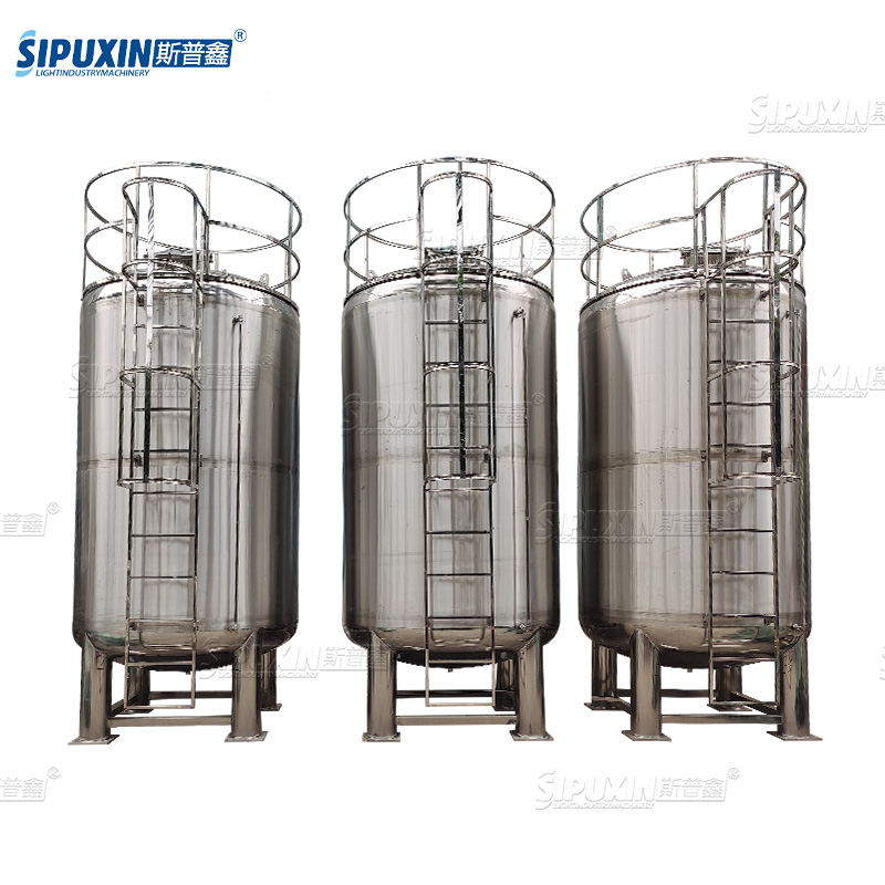 High-capacity Shampoo Storage Tank Stainless Sealed Chemical Storage Tank With Climbing ladder