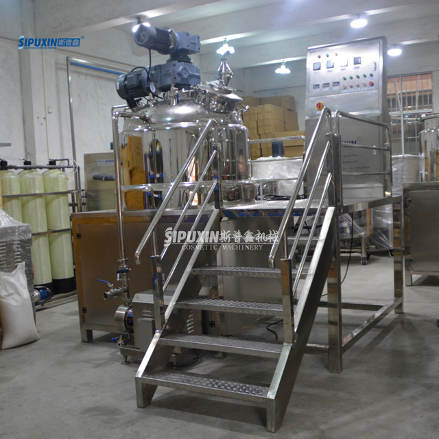 1T Vacuum Homogenizer Mixer With Bidirectional Pipeline Emulsification Pump