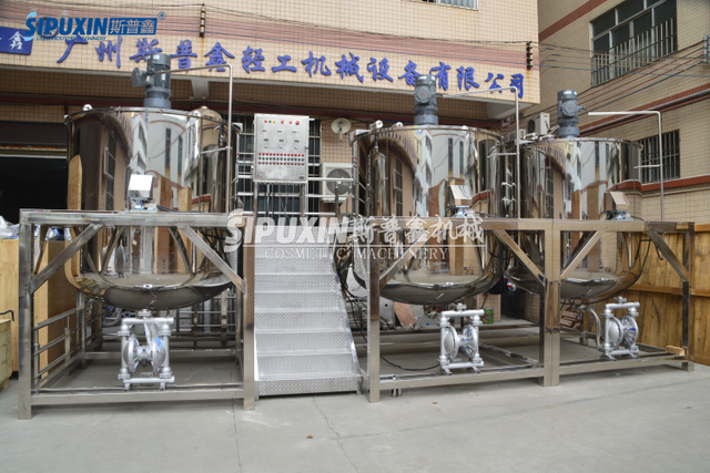 4000L Liquid Stainless Steel Mixer Combination with Weighing System