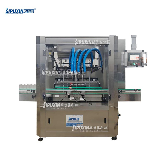Automatic Traced Bottle Filling Machine Hot Wax Filler 4-head Gear Pump Filling Machine Hopper with Stirring