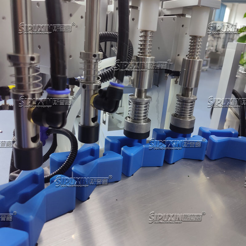 Automatic Perfume Chuck Filling Machine with Crimping Collaring Function for Fragrance oil Cosmetic Perfume Industry
