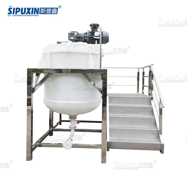 SIPUXIN 1000L Anti-corrosion And Explosion-proof /Disinfectant/toilet Cleaner/Liquid Wash PP Mixer Machine