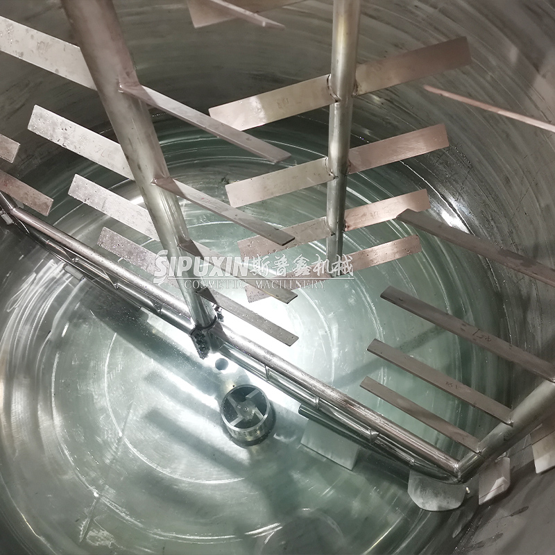 5000L Steam Heating Sealed Mixing Tank For Soap With Radar Level Gauge Homogenzing Mixer For Shampoo 