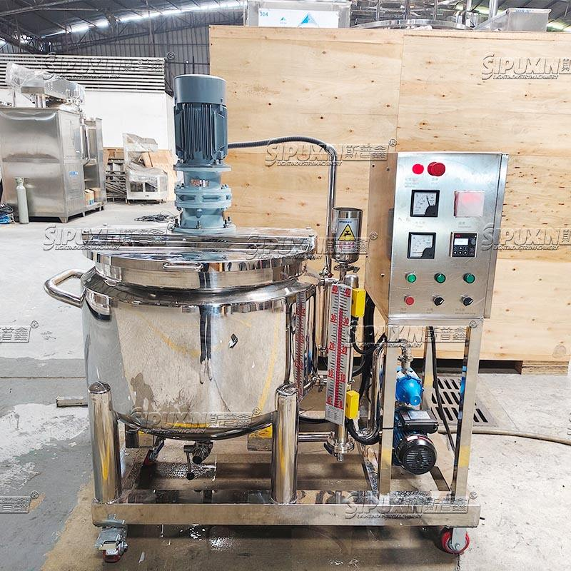 Automatic Mobile Stainless Steel Liquid Level Sensing Disperser Mixer with AC Motor Corrosion Resistant Industrial Stirrer