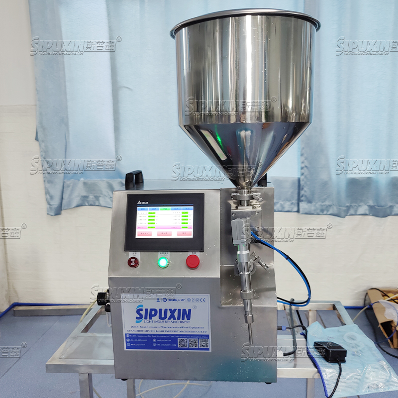 Semi Automatic Gear Pump Liquid Cosmetic Cream Filling Machine Shampoo Shower Gel Filling Machine