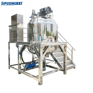 Vacuum Emulsifier Mixer Fixed Type Cosmetic Cream Sauce Mayonnaise Making Machine