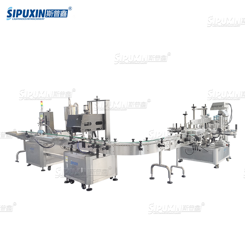 SPX Automatic Double-head Rotor Pump Cream Filling Cream Filling Capping Machine