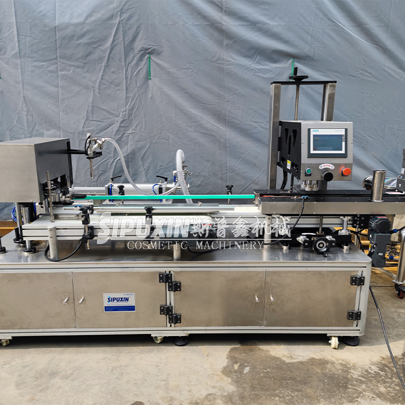 SGZ-Q1 Automatic Single Head Double Discharge Filling And Capping Machine