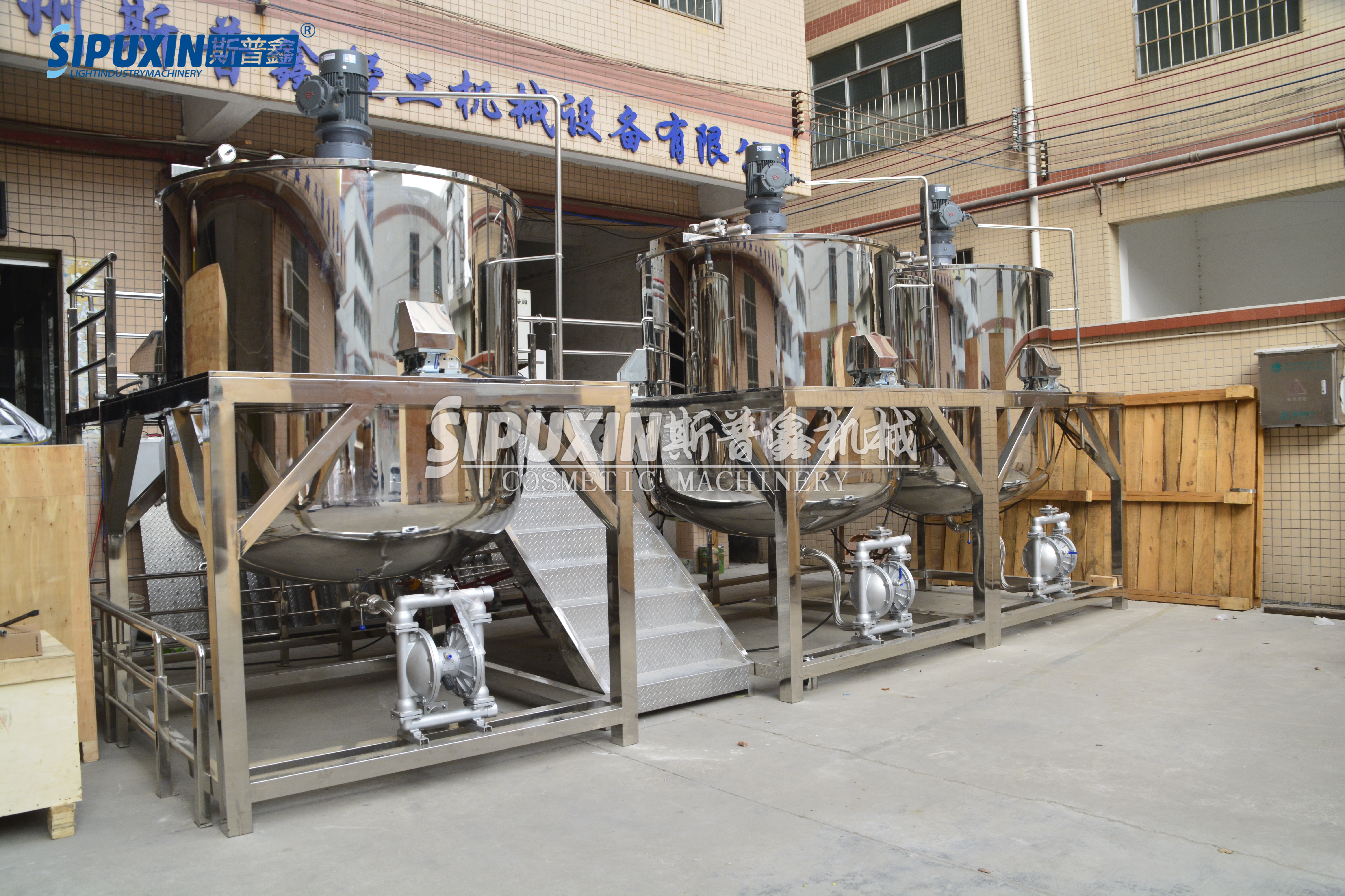 4000L Liquid Stainless Steel Mixer Combination with Weighing System