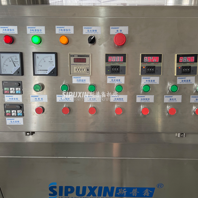 50 L Electric Heating Hydraulic Lifting Vacuum Homogenizing Emulsion Tank